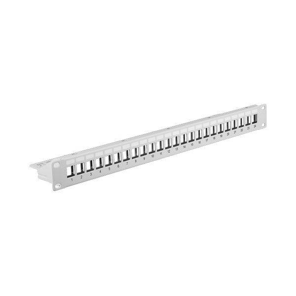 EFB Elektronik EFB Verteilerfeld 19" 1HE37578.1V224-Port grau RAL7035