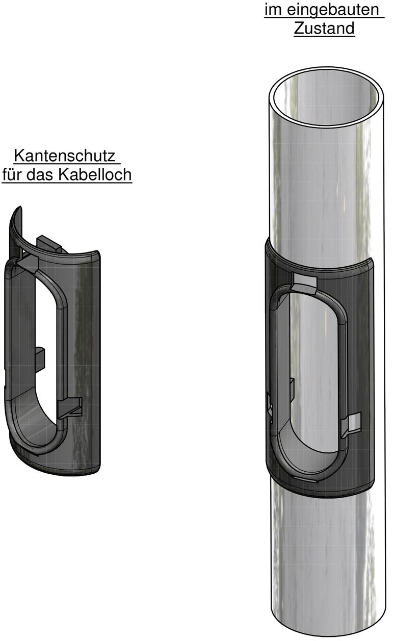 KT 150 Kantenschutz f Kabelloch 50x150mm