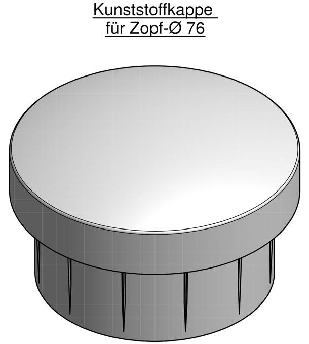 KP 76 Mastkappe für Zopf 76