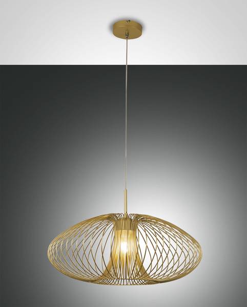 3706-40-225 Pendelleuchte goldfarb.1xE27