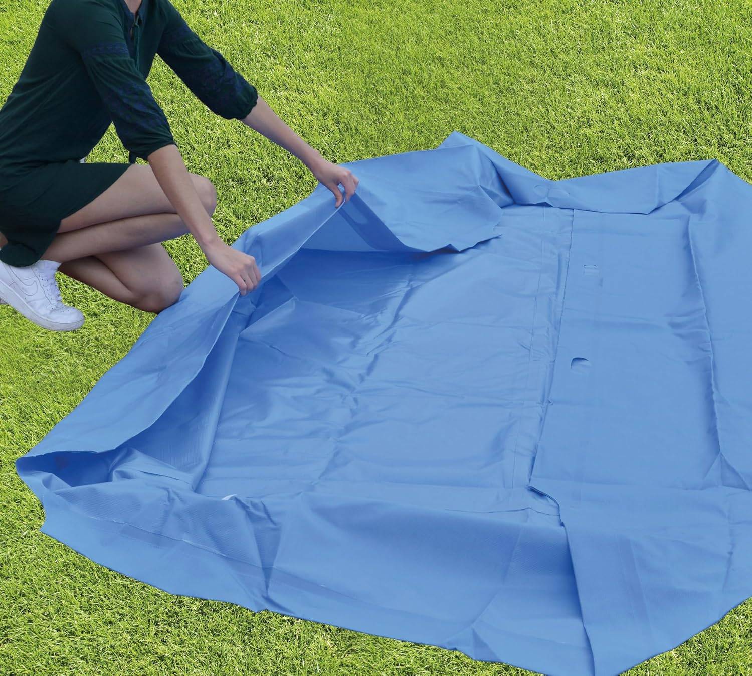 Happy People Stahlrahmenpool 258x179x66cm rechteckig Gartenpool Framepool 77517