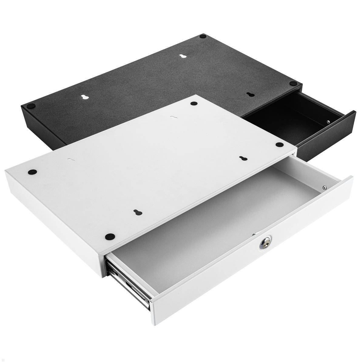 Fellowes Drawer Unterbau Schublade mit USB A/C Keystone, abschließbar, schwarz (...