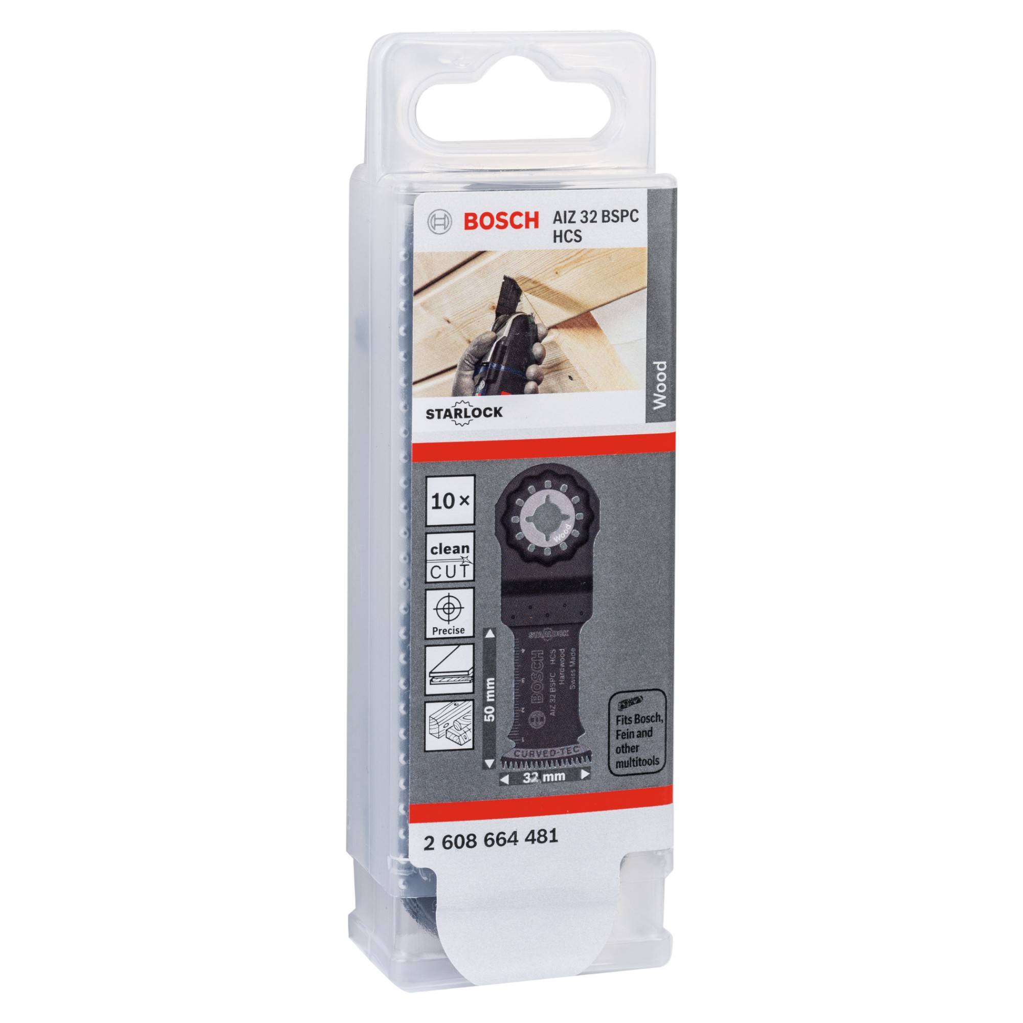 Bosch Professional 10x AIZ32 BSPC Tauchsägeblatt für Multifunktionswerkzeuge ( 2608664481 )