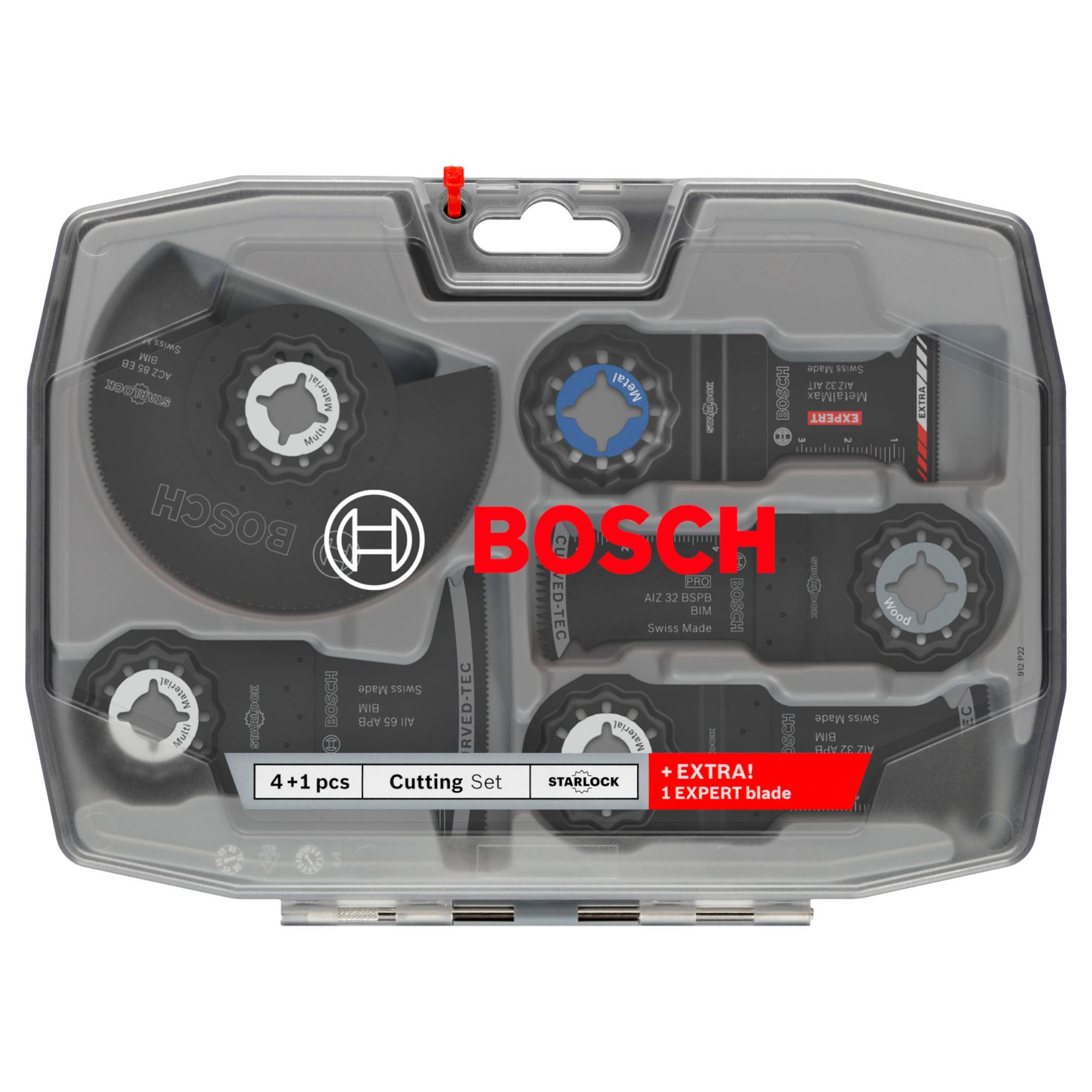 Bosch Professional Multifunktionswerkzeug Zubehör Schneid Set 5-tlg. ( 2608669093 ) Starlock + Koffer