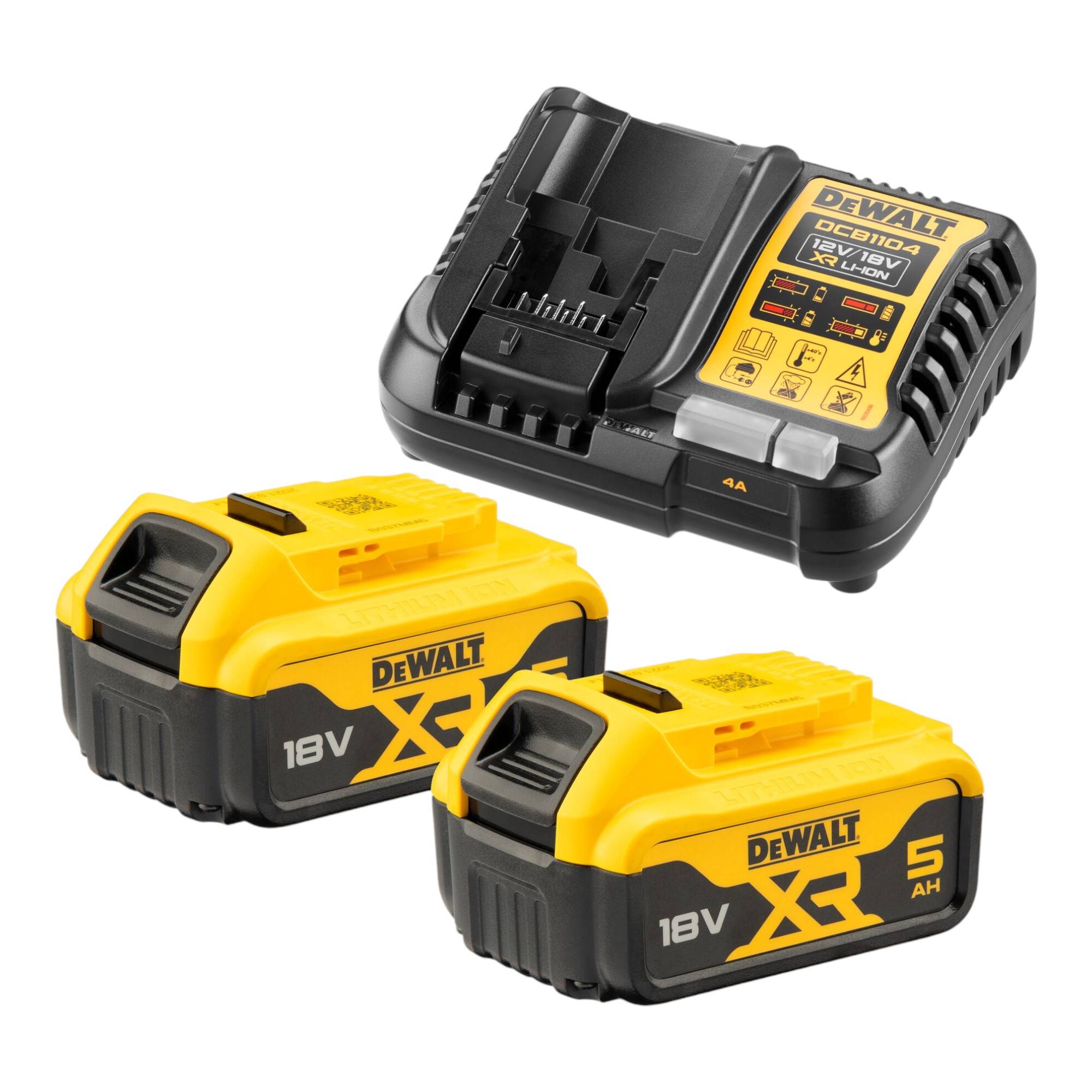 DeWalt DCK 329 P2T Akku Kombopack Set 18 V DCD 796 Schlagbohrschrauber + DCG 405 Winkelschleifer + DCS 335 Stichsäge + 2x Akku 5,0 Ah + Ladegerät