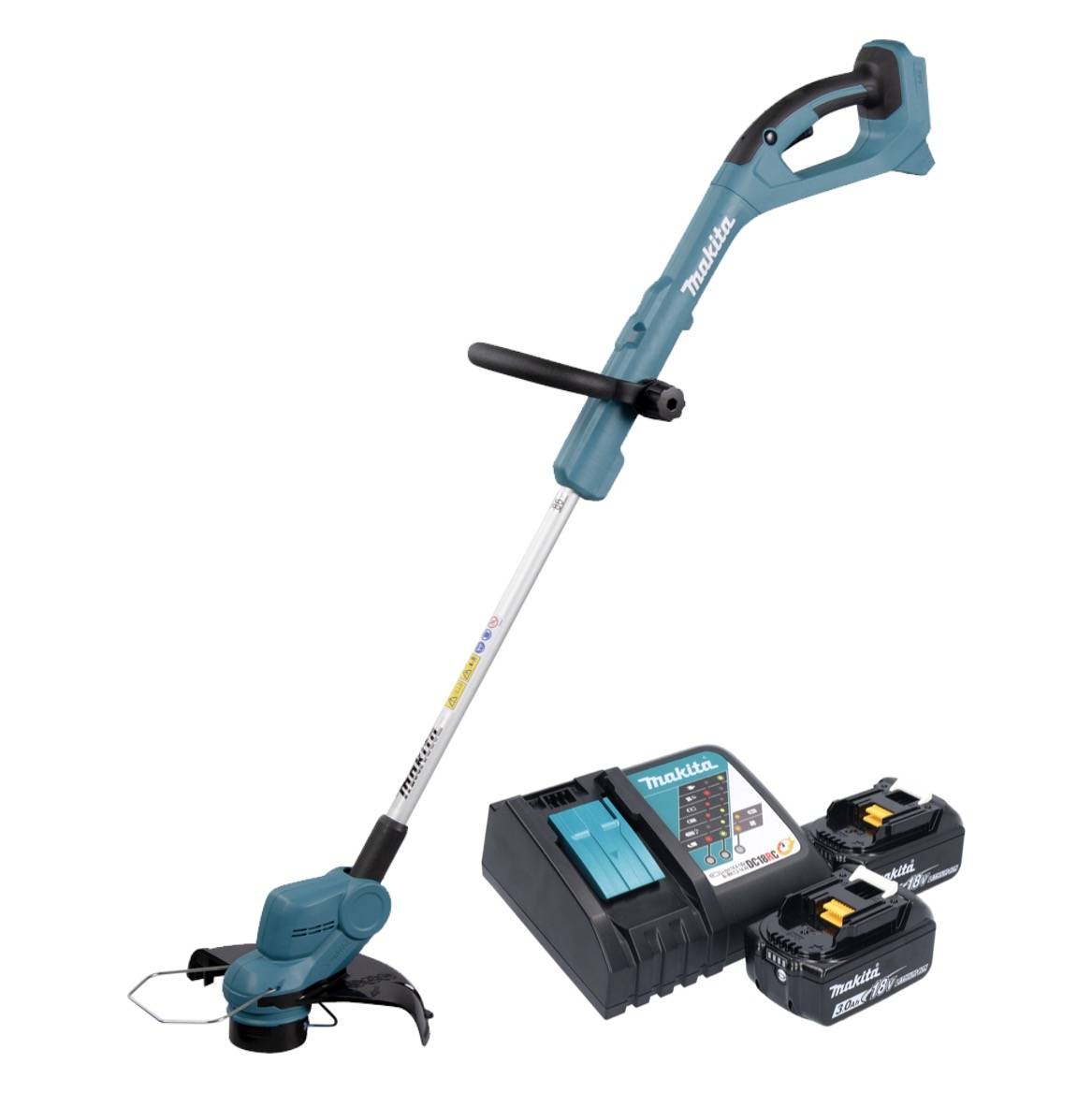Makita DUR 193 RF2 Akku Rasentrimmer 18 V 260 mm + 2x Akku 3,0 Ah + Ladegerät