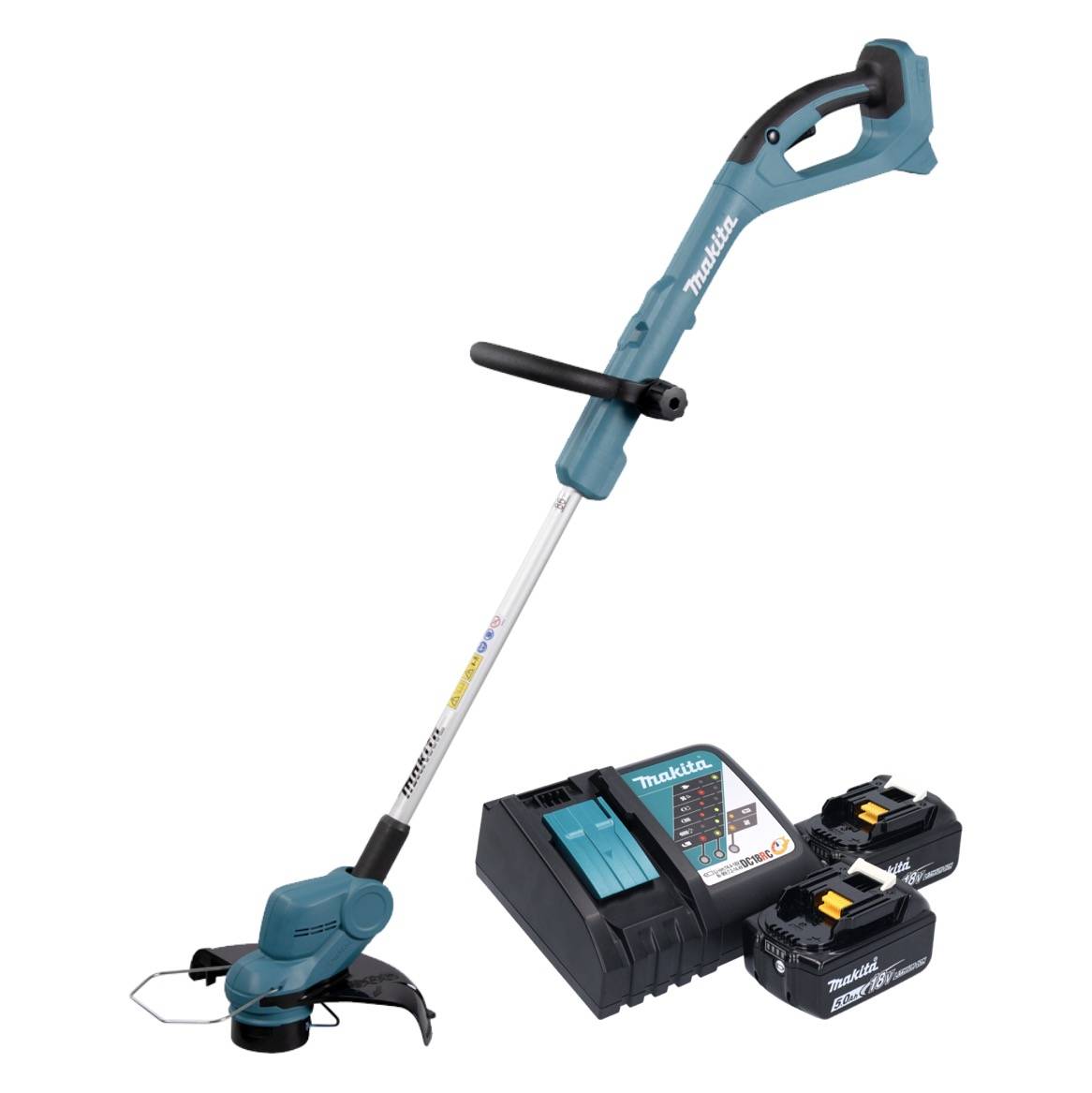 Makita DUR 193 RT Akku Rasentrimmer 18 V 260 mm + 2x Akku 5,0 Ah + Ladegerät
