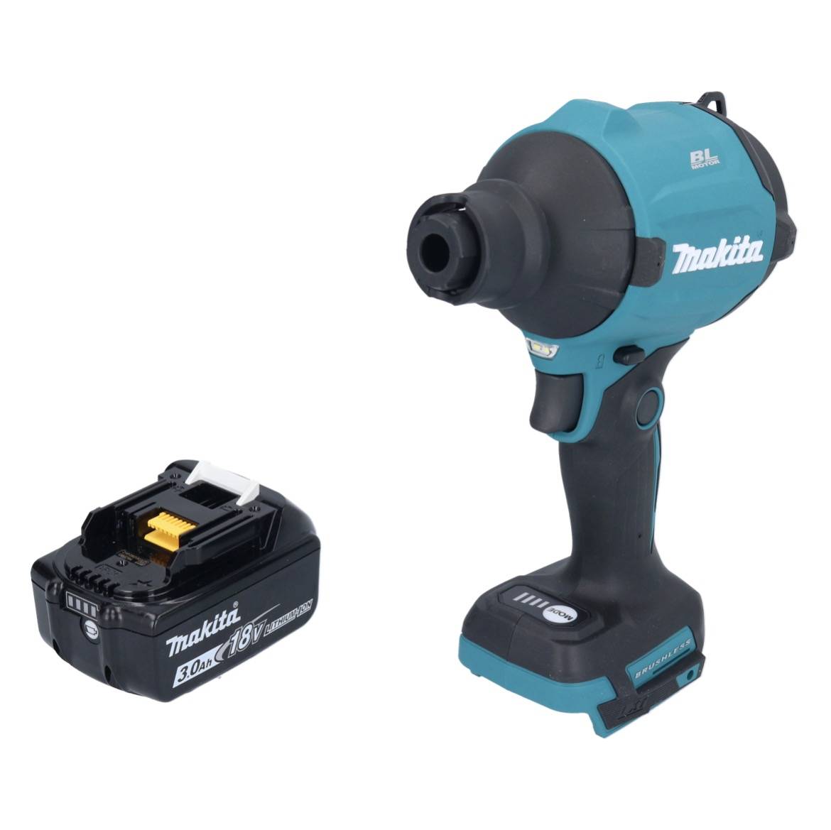 Makita DAS 180 F1 Akku Gebläse 18 V Brushless + 1x Akku 3,0 Ah - ohne Ladegerät