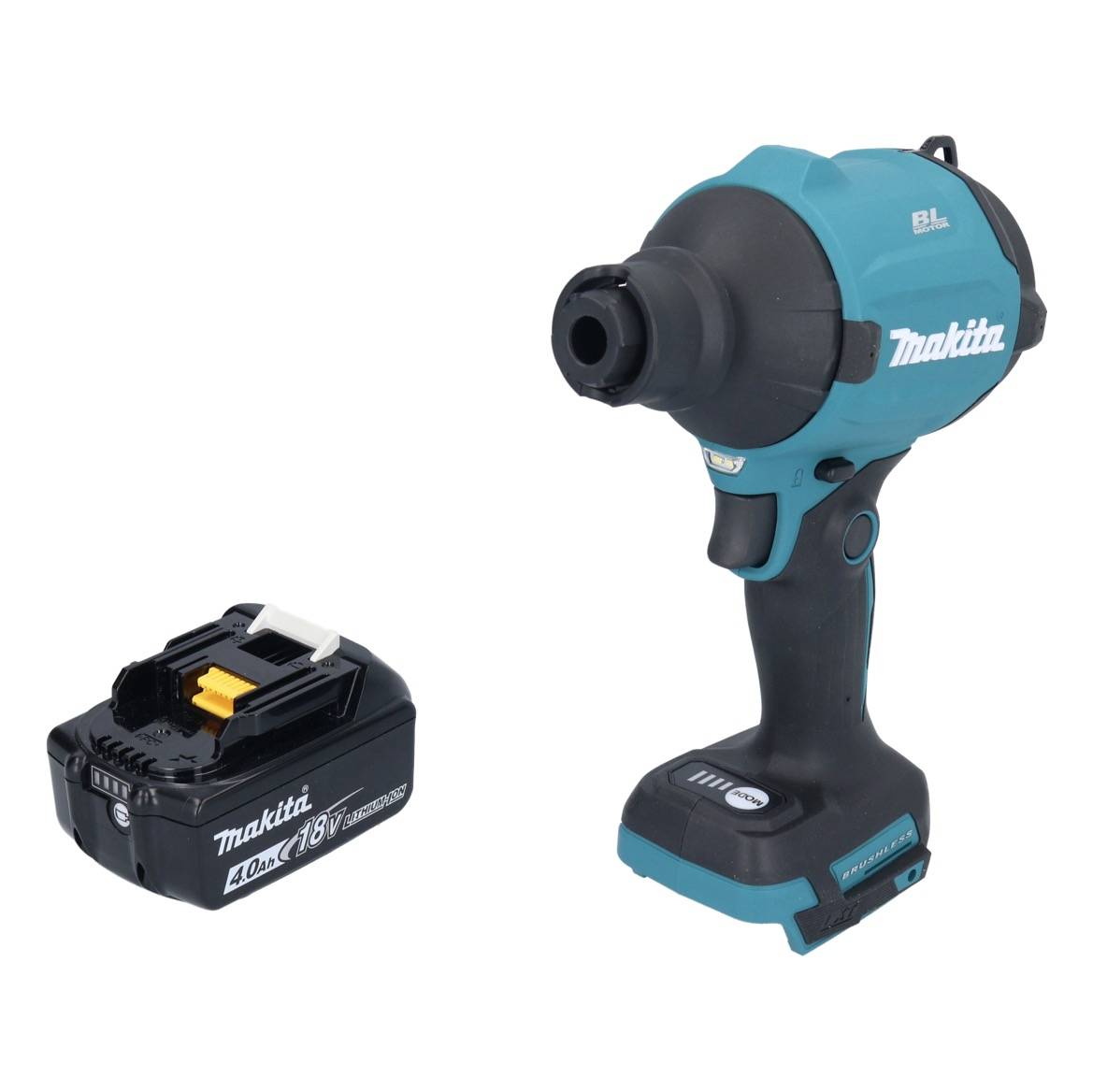 Makita DAS 180 M1 Akku Gebläse 18 V Brushless + 1x Akku 4,0 Ah - ohne Ladegerät