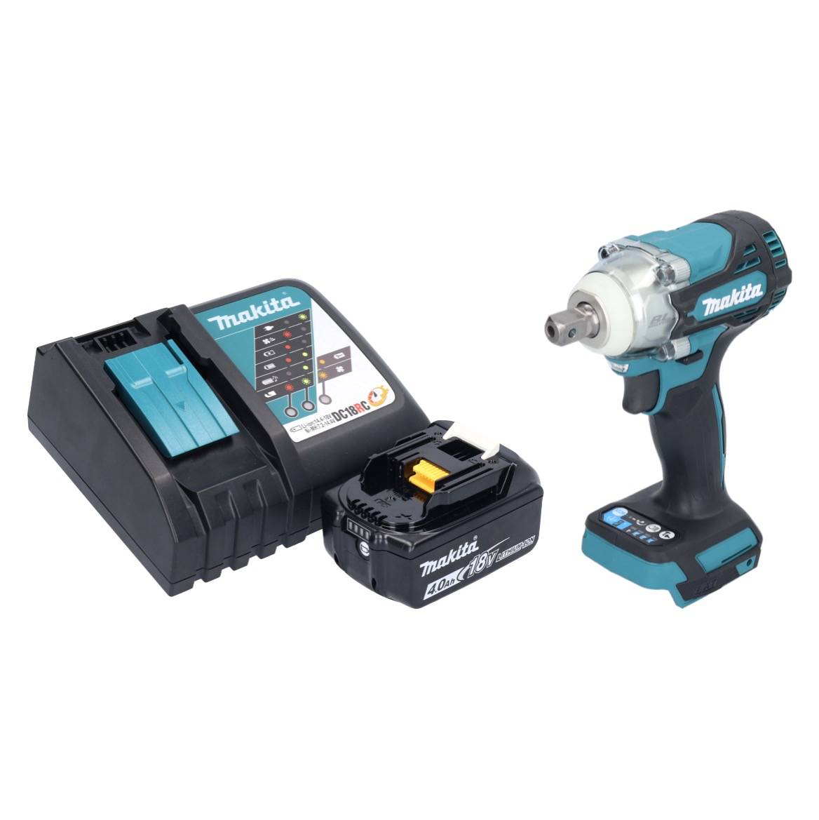 Makita DTW 301 RM1 Akku Schlagschrauber 18 V 330 Nm 1/2" Brushless + 1x Akku 4,0 Ah + Ladegerät