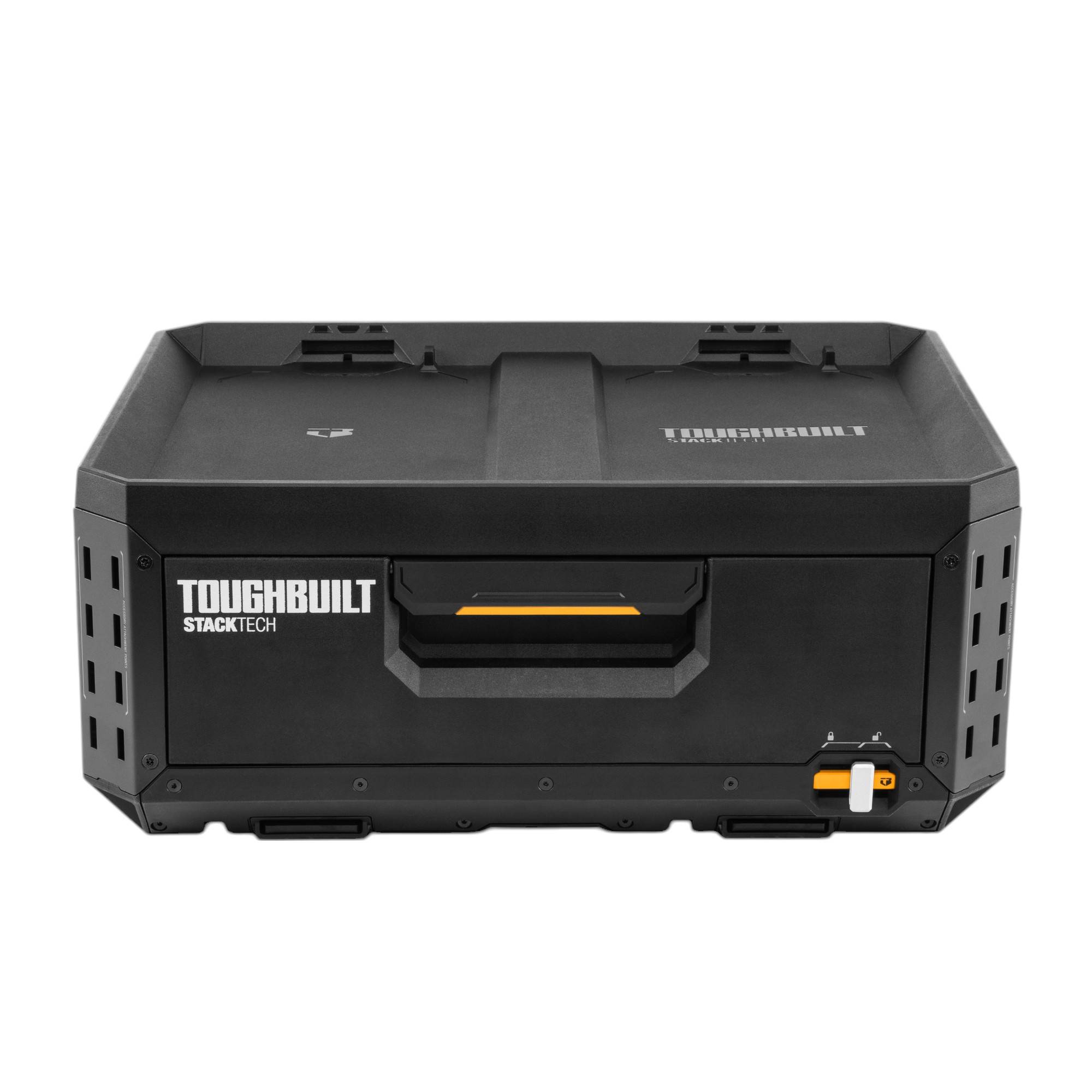 Toughbuilt StackTech TB-B1-D-30-1 Werkzeugkiste Koffer mit Schublade 53 x 40 x 18 cm + 6x Trennwand