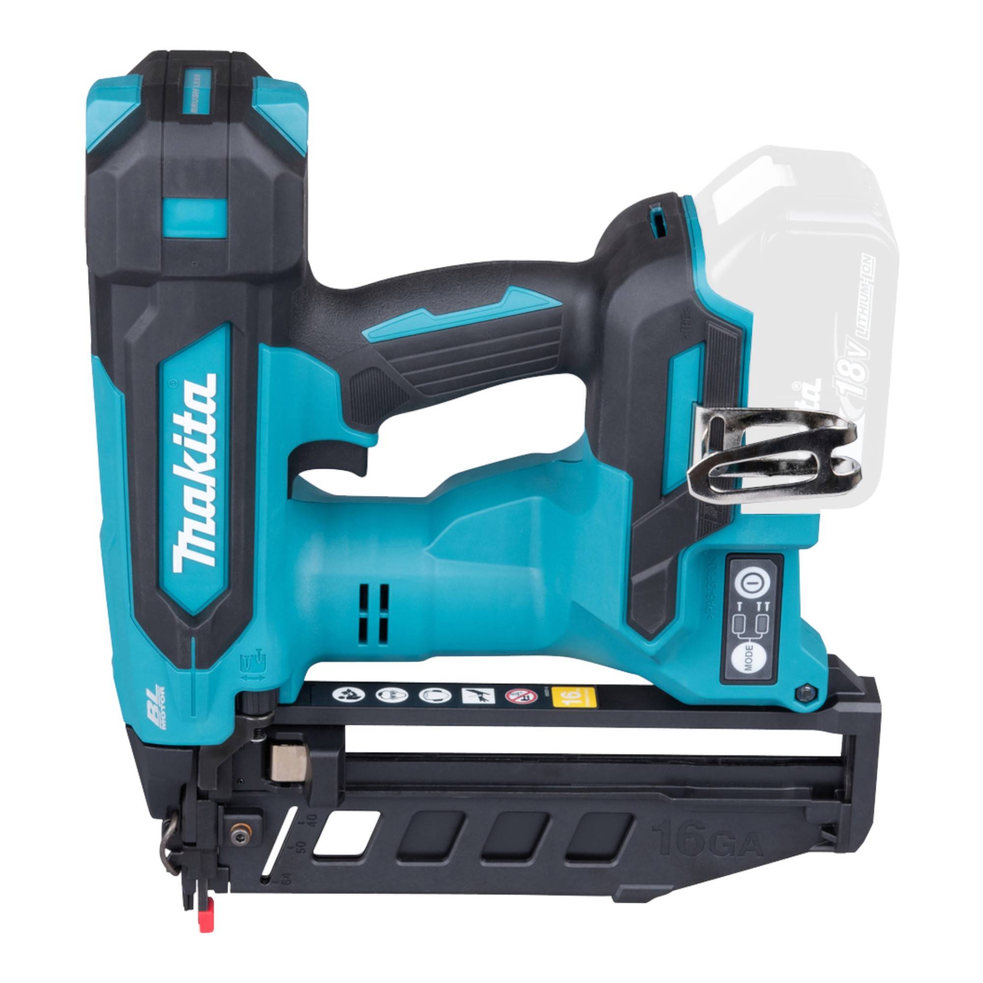 Makita DBN 601 T1J Akku Nagler 18 V 19 - 64 mm Brushless + 1x Akku 5,0 Ah + Makpac - ohne Ladegerät