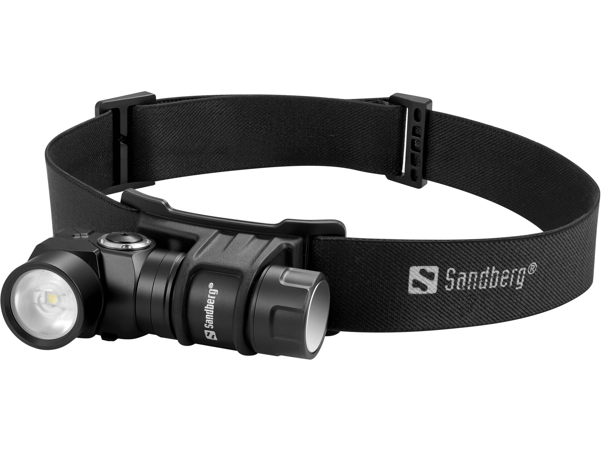 Sandberg 421-35, Stirnband-Taschenlampe, Schwarz, Aluminium, IP44, LED, 25 lm