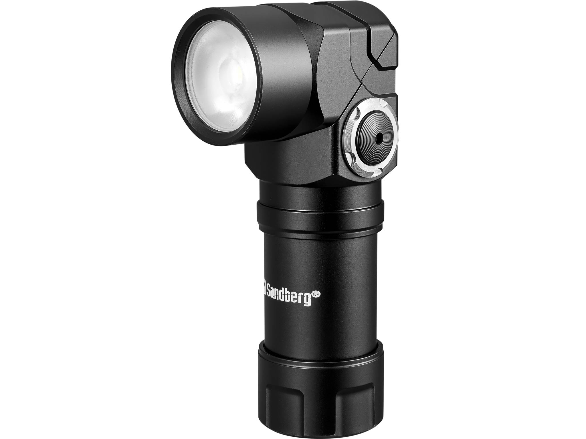 Sandberg 421-35, Stirnband-Taschenlampe, Schwarz, Aluminium, IP44, LED, 25 lm