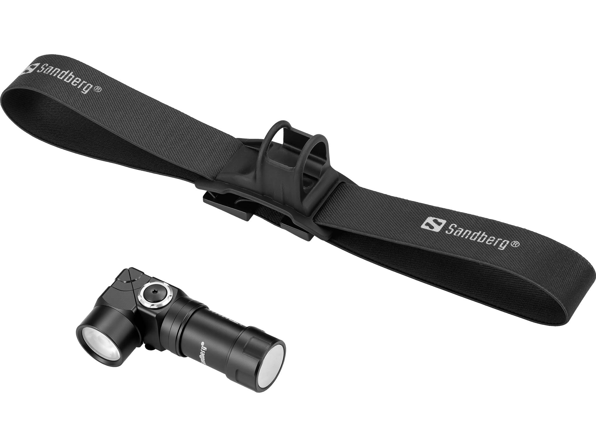 Sandberg 421-35, Stirnband-Taschenlampe, Schwarz, Aluminium, IP44, LED, 25 lm