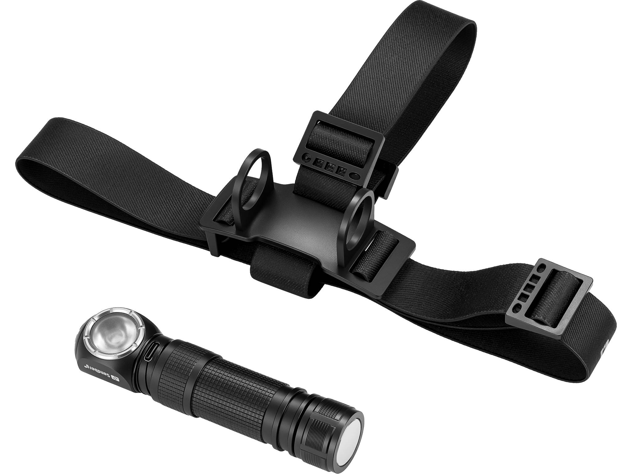 Sandberg 421-36, Stirnband-Taschenlampe, Schwarz, Aluminium, IP66, LED, 25 lm