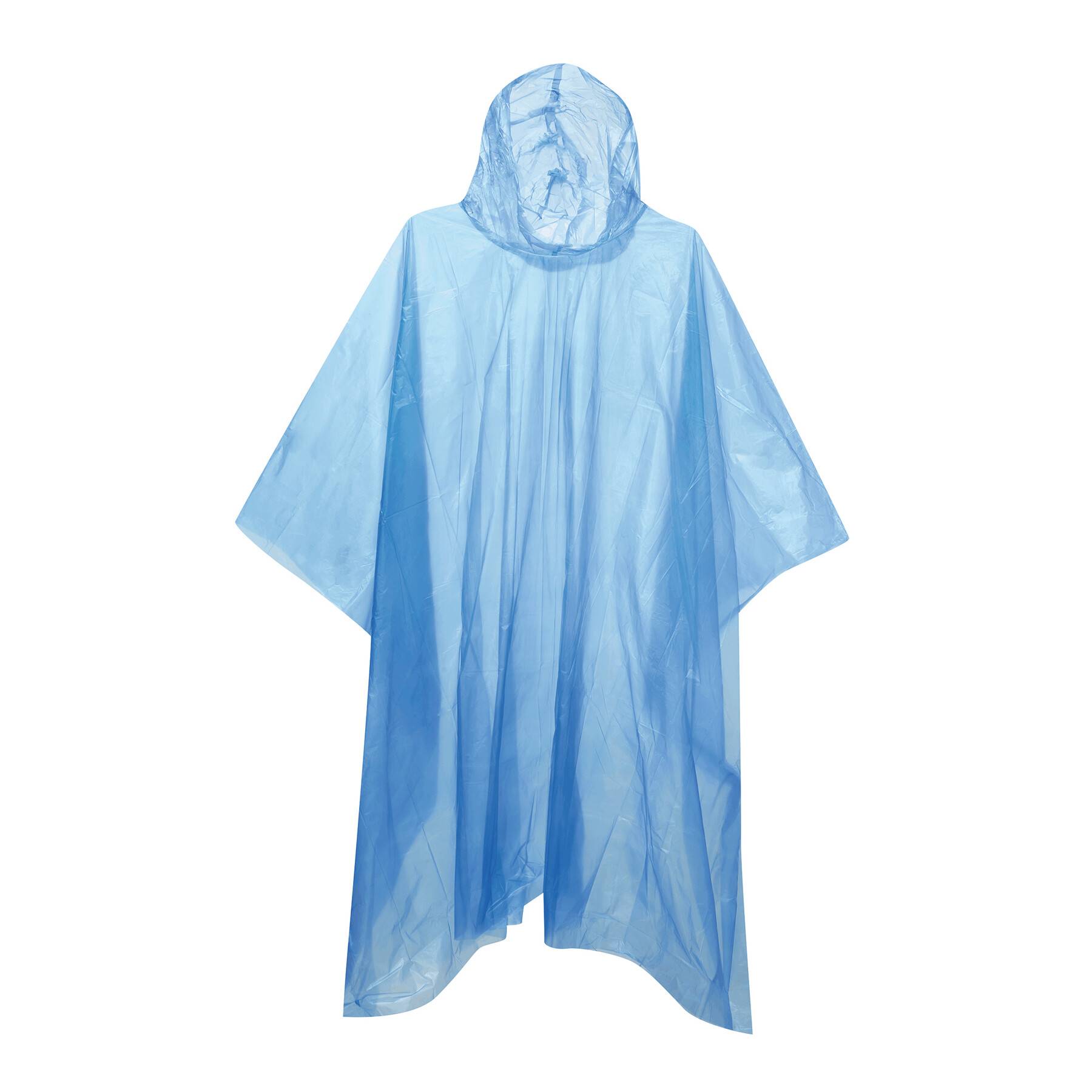 5x Regencape für Damen Herren Regenponcho Transparent 130x124cm Leicht Durchsichtig und Blau Wasserdichter Regenumhang