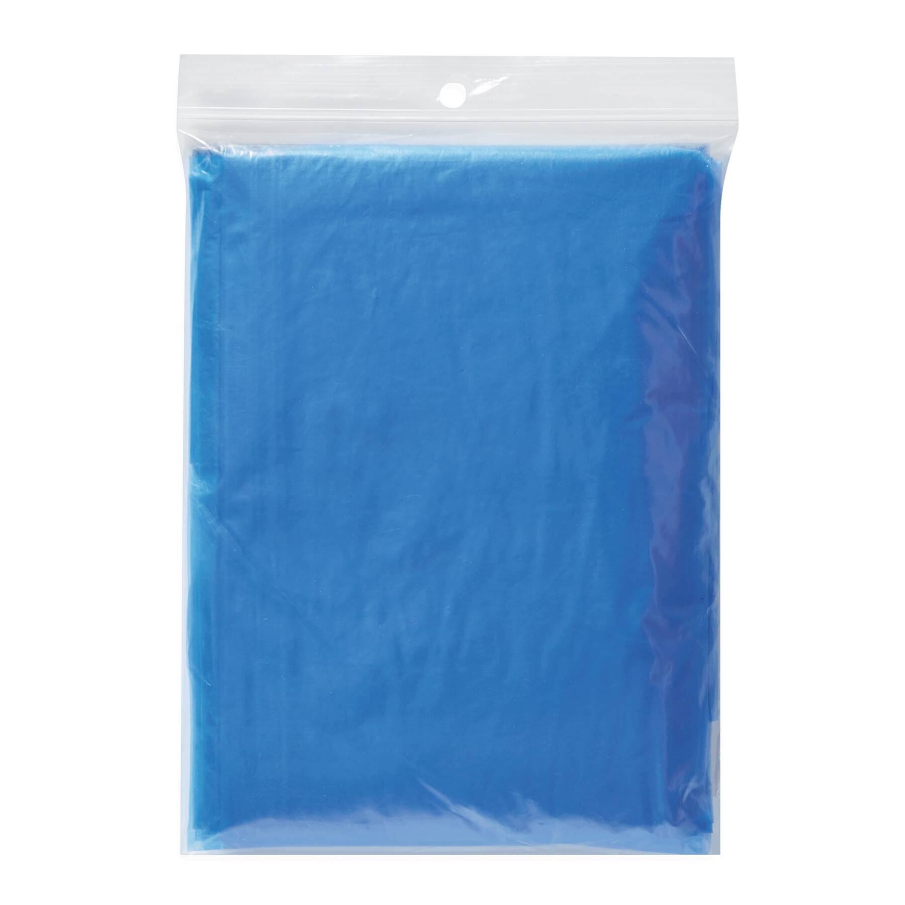 5x Regencape für Damen Herren Regenponcho Transparent 130x124cm Leicht Durchsichtig und Blau Wasserdichter Regenumhang