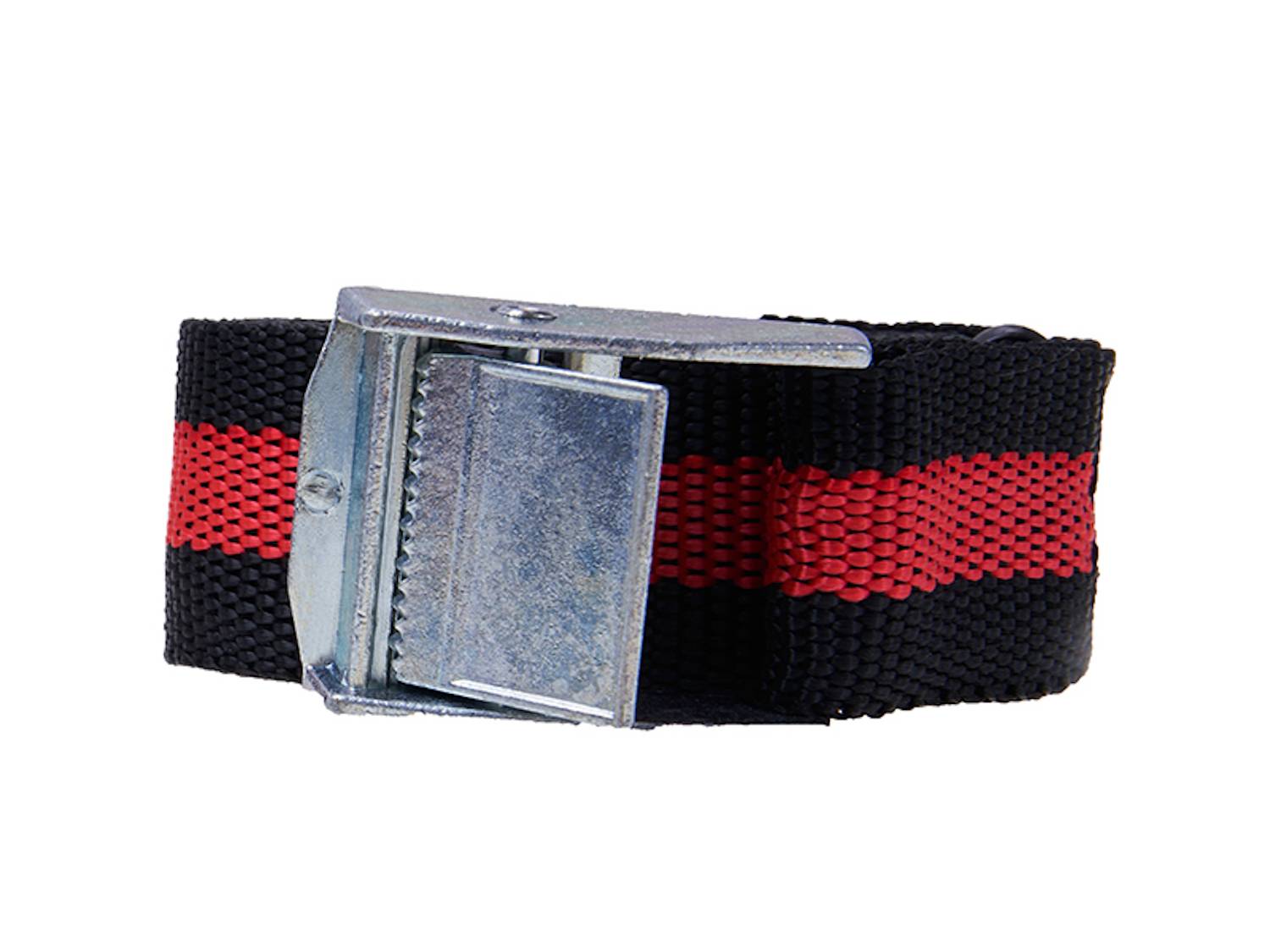 2x Lasten- Verzurrgurt 2,5M Zugfestigkeit 75 kg Duo250 schwarz rot Spanngurte