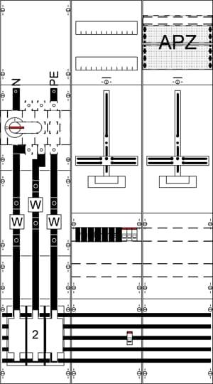 WF39KN1 Mess-u.Wandlerfeld kpl.RE9/B2
