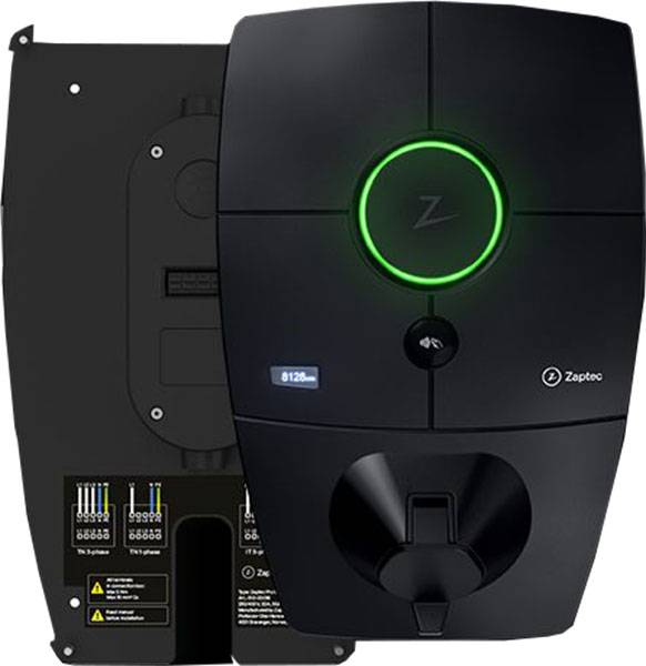 Zaptec Pro M&E Wallbox M&E mit Rückplatt