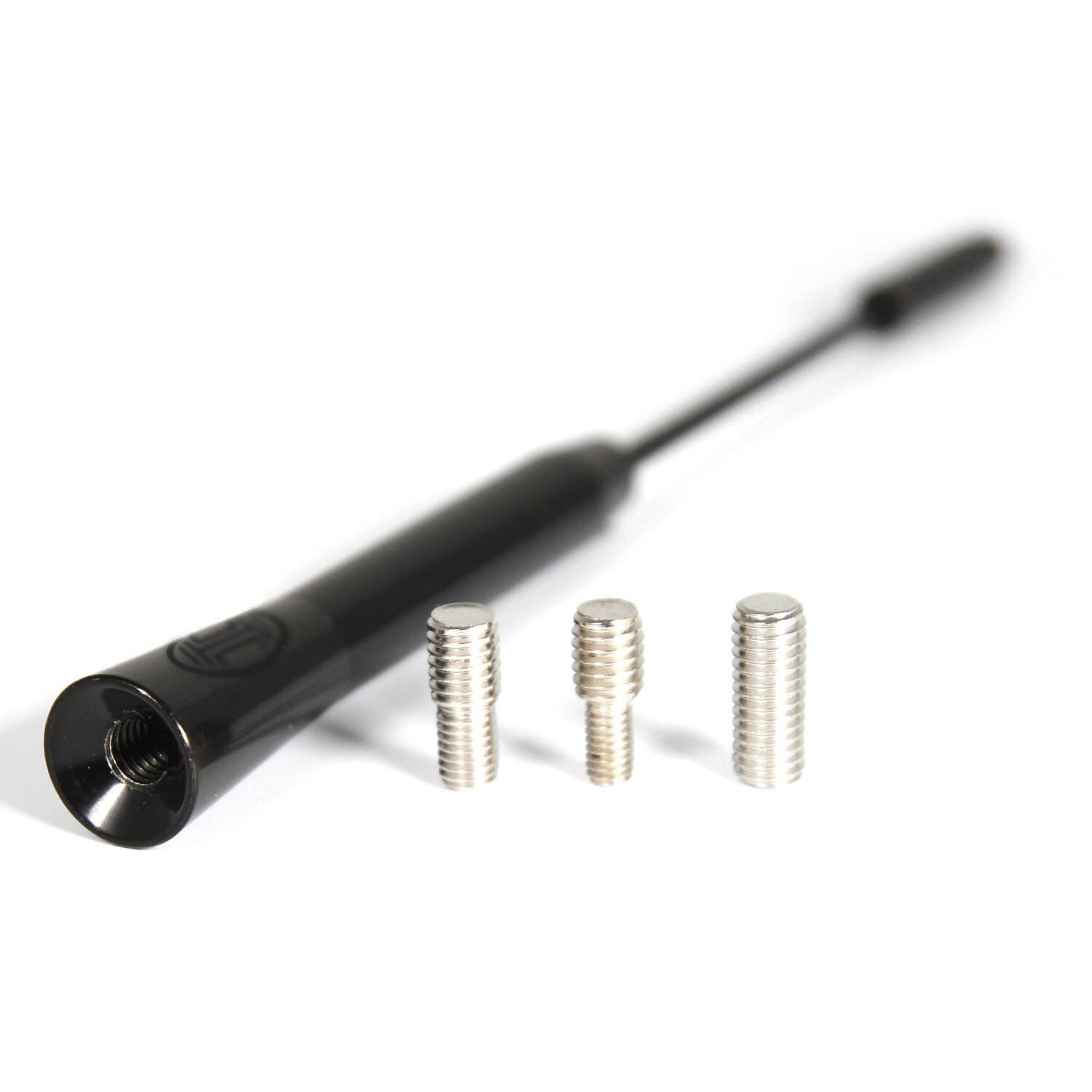 HEYNER® Antenne AM/FM mit M4, M5 & M6-Gewinde, Ersatzstab 15cm kurzer Antennenersatzstab, Auto-Dachantenne