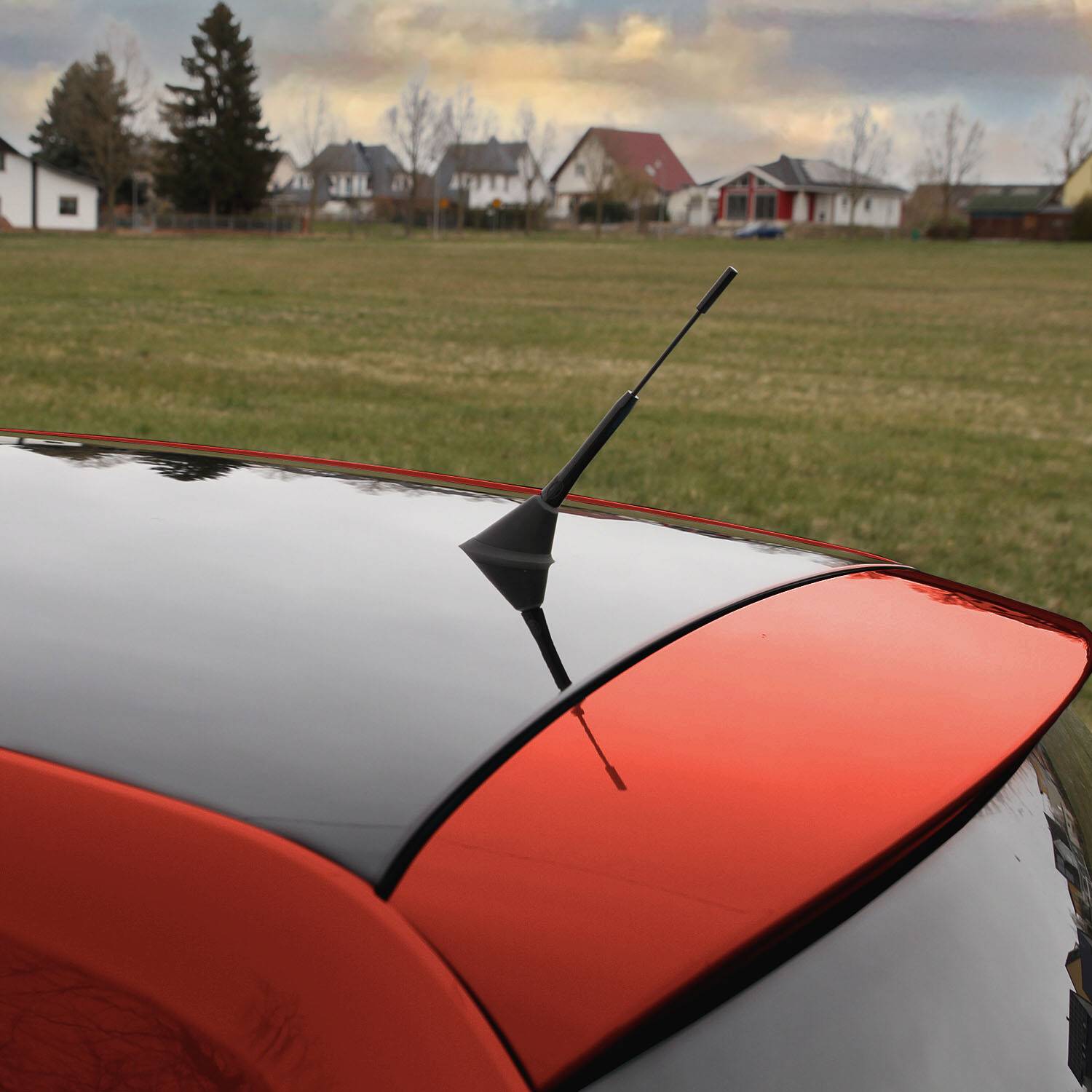 HEYNER® Antenne AM/FM mit M4, M5 & M6-Gewinde, Ersatzstab 15cm kurzer Antennenersatzstab, Auto-Dachantenne