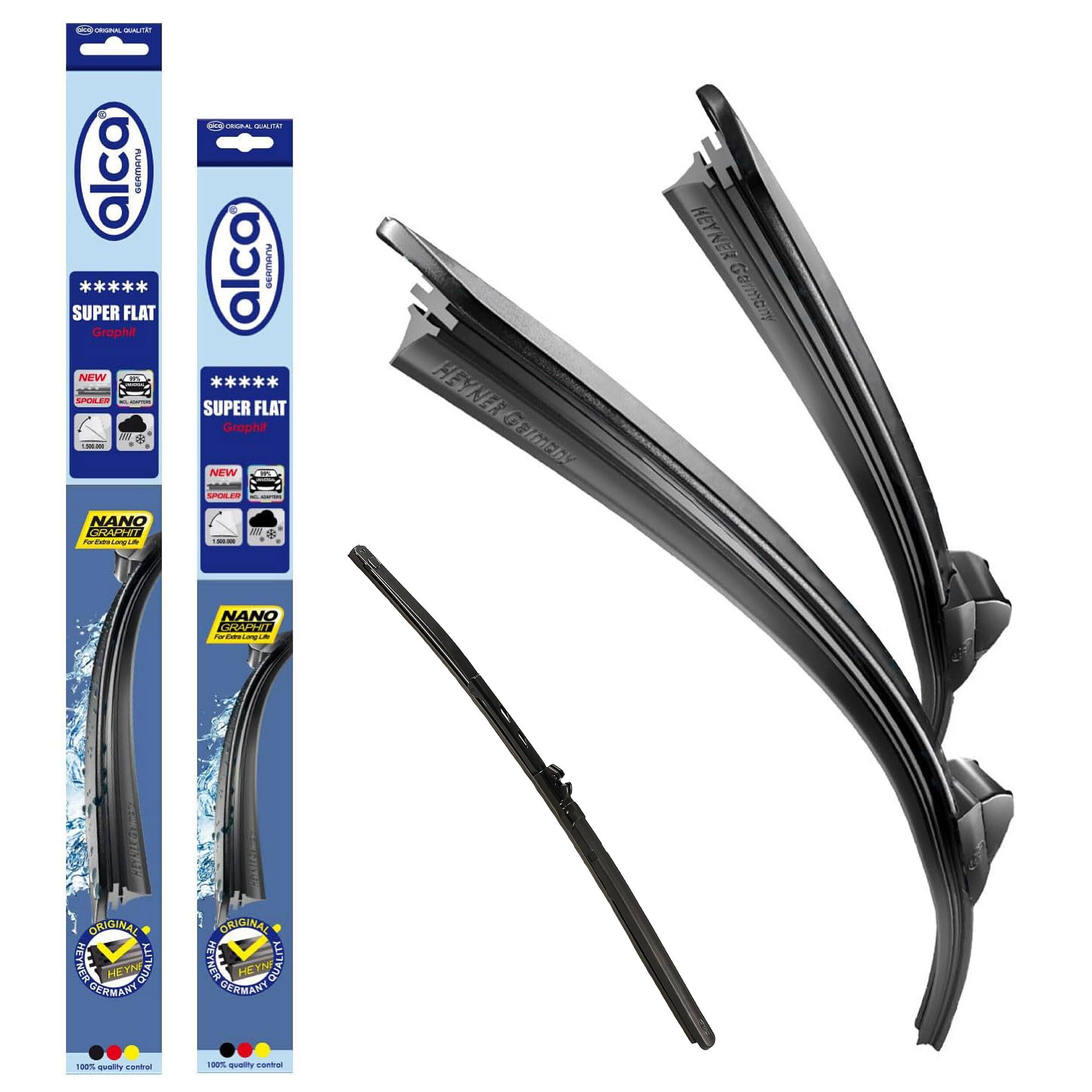 alca® Scheibenwischer mit Heckwischer passend für WEY 05 (01.2025 - 04.2026) SUPER FLAT Flachbalkenwischer