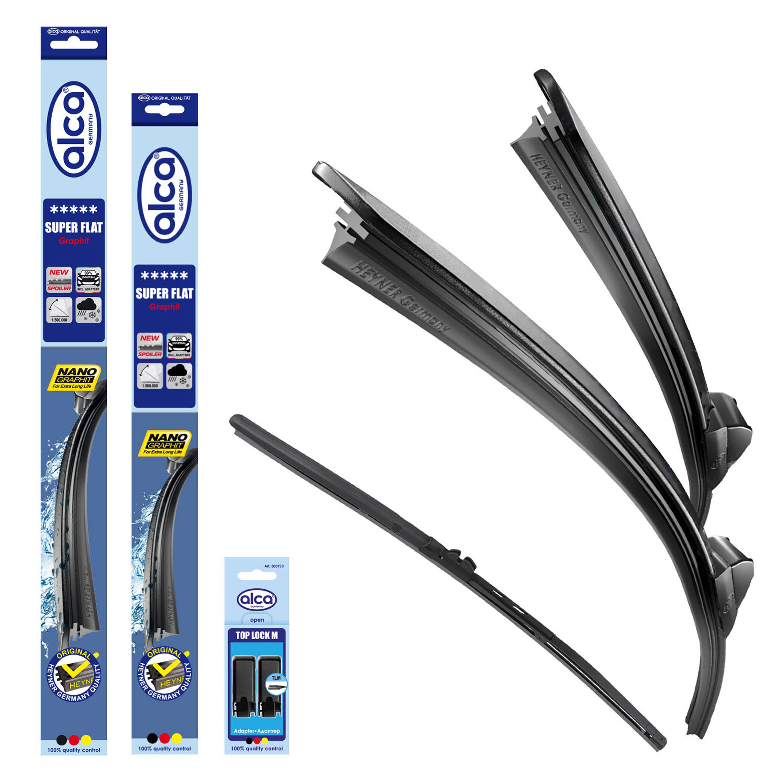 alca® Scheibenwischer mit Heckwischer passend für MERCEDES-BENZ B-CLASS Sports Tourer (04.2019 - 09.2021) SUPER FLAT