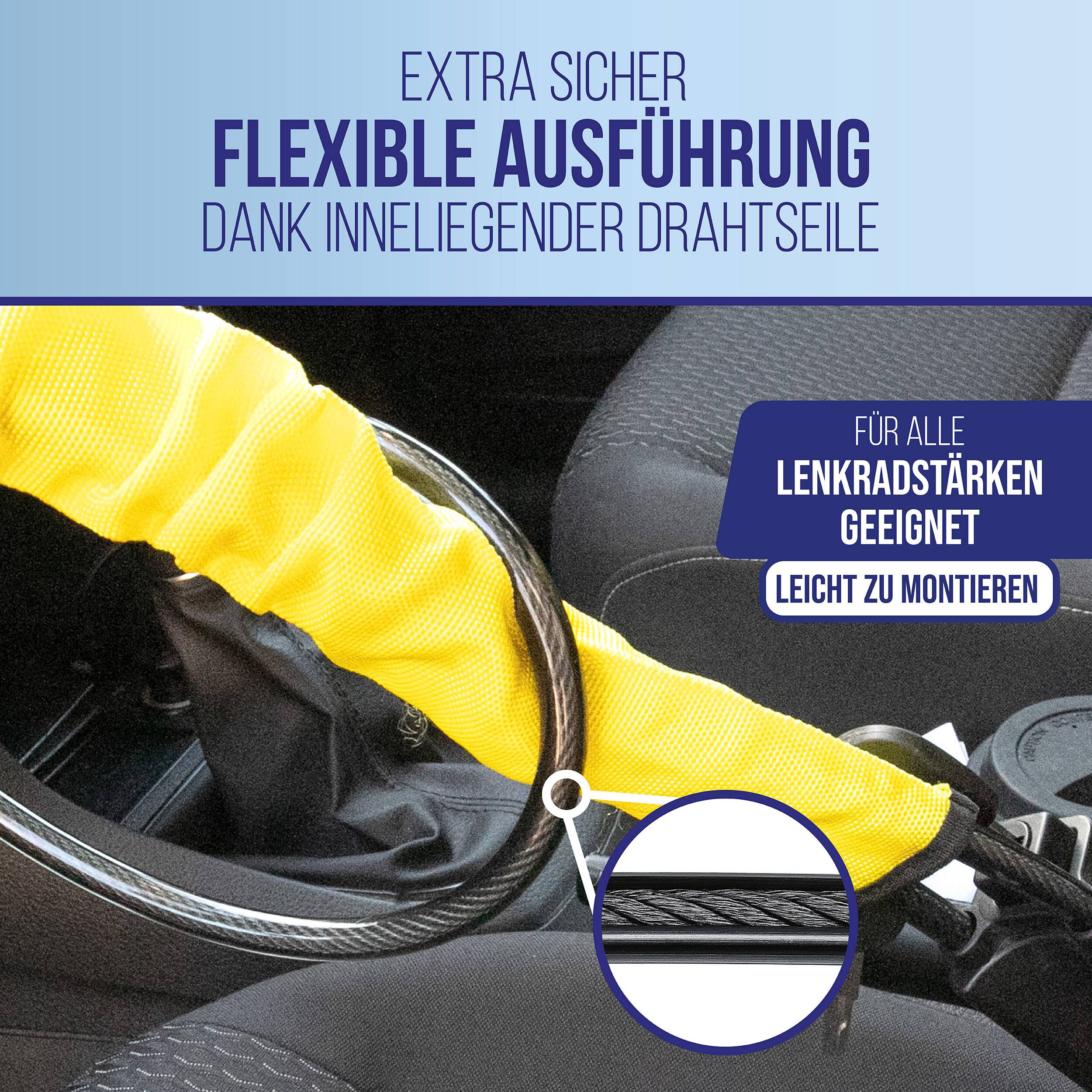 alca® Lenkradsperre Gurtschloss mit einer Länge von 67 cm