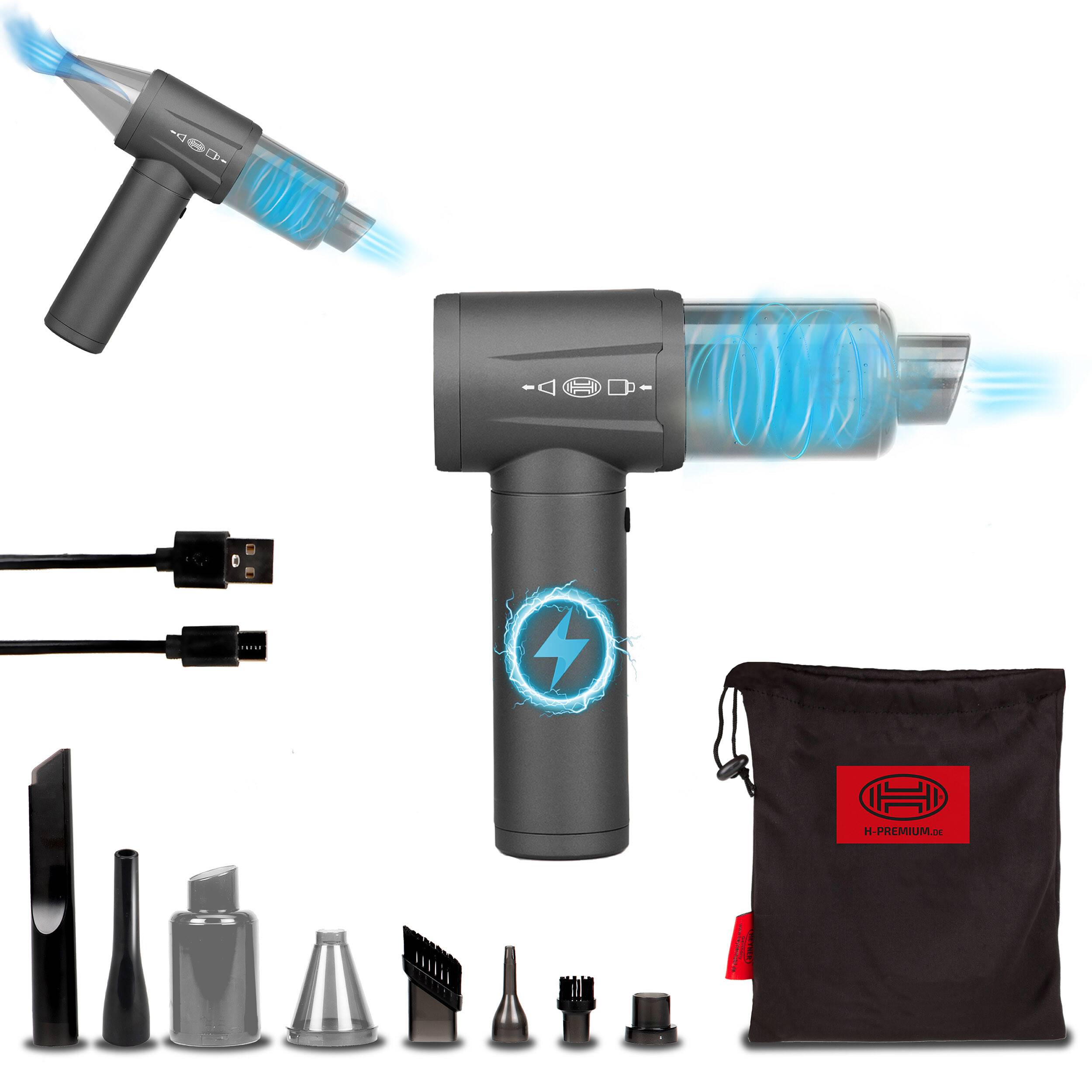 HEYNER® Akku Auto Staubsauger - 6.500 Pa I Staubgebläsefunktion + Bürstenloser Motor + 4 Geschwindigkeitsstufen +