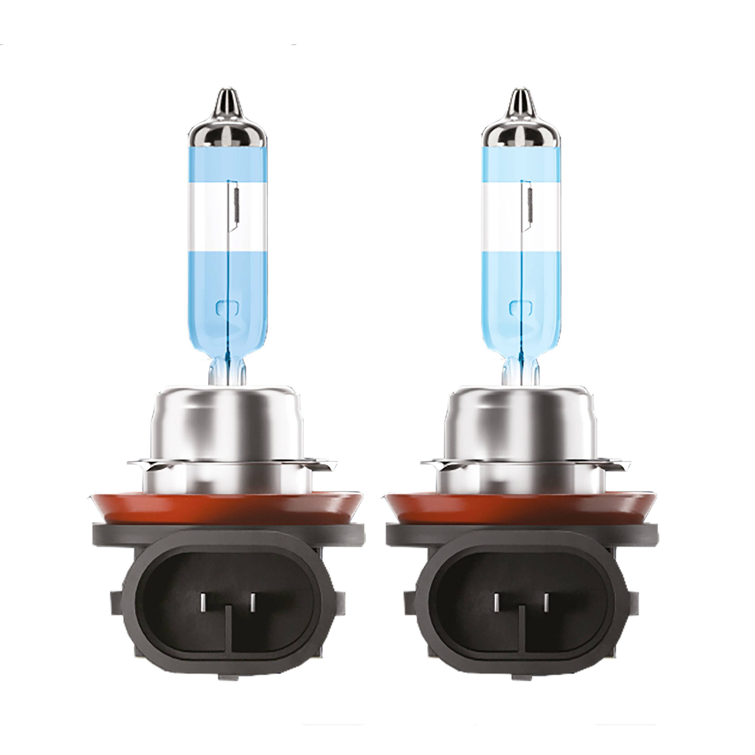 alca® 2 Stück H11 Halogen Lampe Auto I PGJ19-2 I 12V 55W Halogen Scheinwerfer Lampe I +200% mehr Helligkeit I