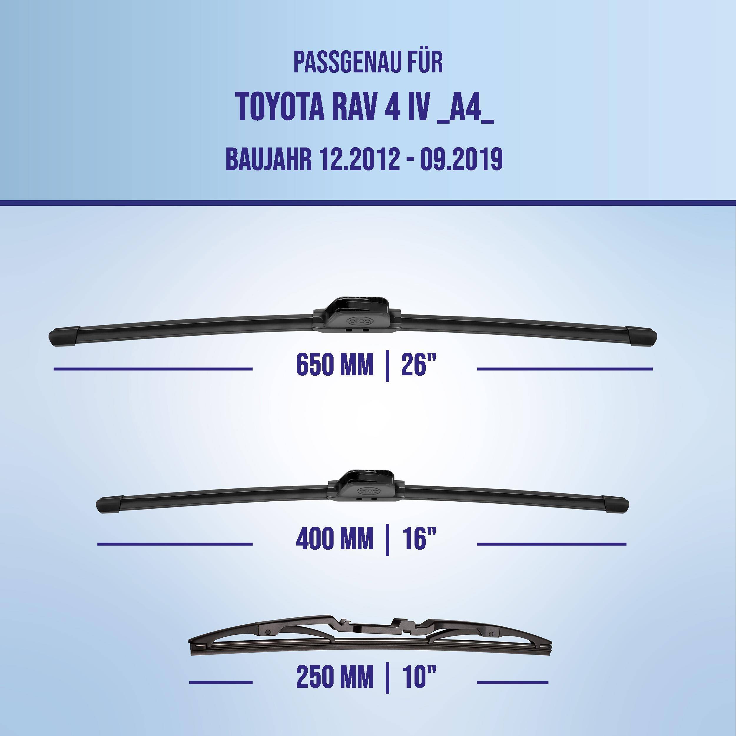 alca® Scheibenwischer Komplettset für TOYOTA RAV 4 IV