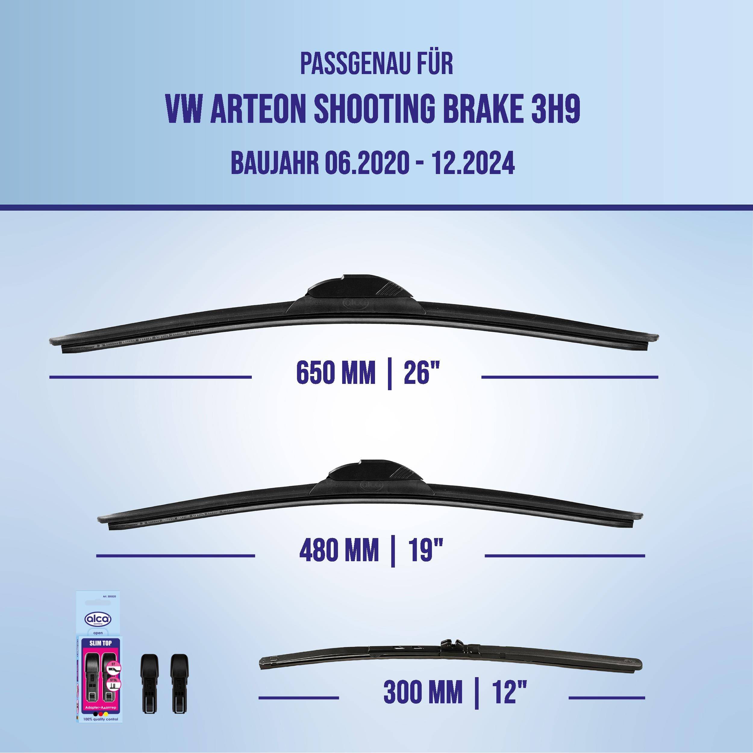 alca® Scheibenwischer Komplettset für VW ARTEON SHOOTING BRAKE