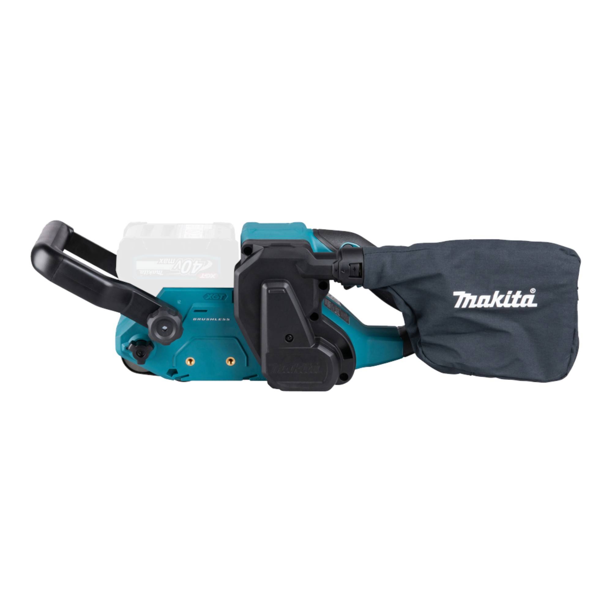 Makita BS 001 GM201 Akku Bandschleifer 40 V max. 76 x 533 mm Brushless + 2x Akku 4,0 Ah + Ladegerät