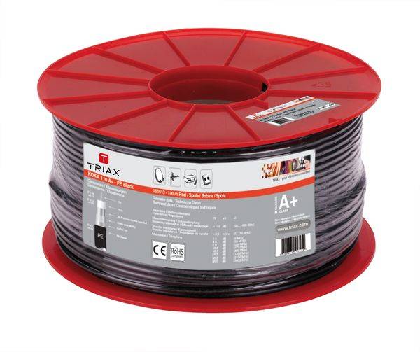 KOKA 110A+ PE Koaxkabel 120 dB Spule