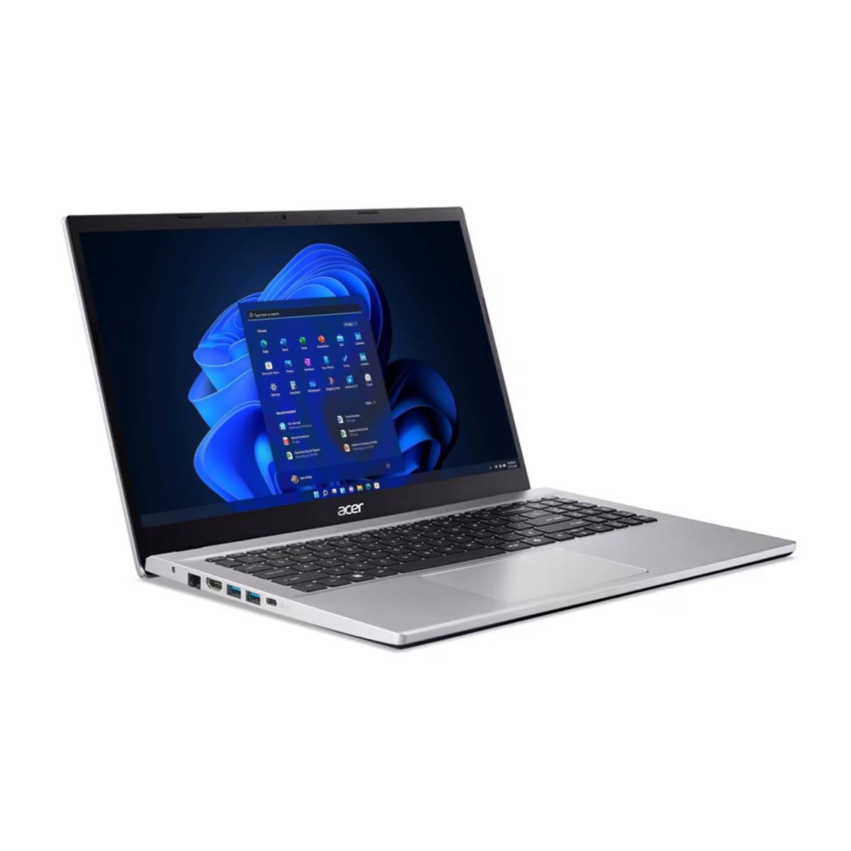 Acer Aspire Go 15 | 15.6" | AMD Ryzen 7 5825U | 8 x 4.50 GHz | 4 GB RAM | 128 GB SSD | Win 11 | Norton 360 | Silber