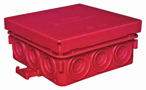 PFRAD 8585 rot leer FR-Abzweigdose 85x85