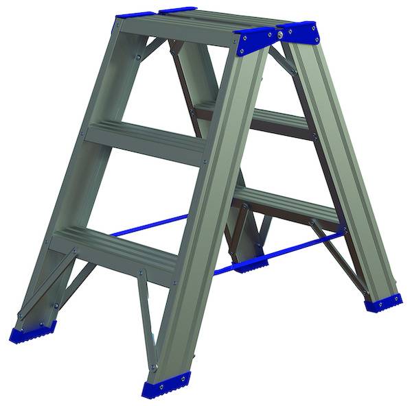 PASSL23 Alu-Stufenstehleiter 2 x 3