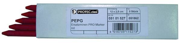 PEPR Ersatzminen PRO Marker rot VE5