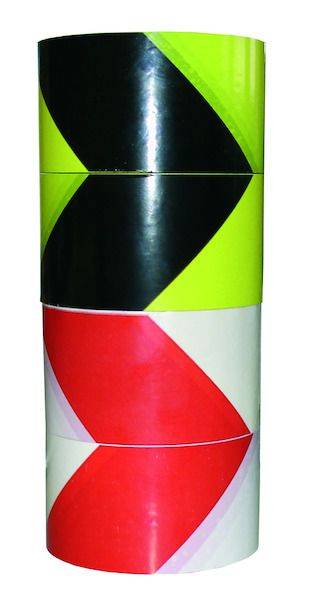 PWBSG Warnband selbstkl.gelb/schw.66m RW