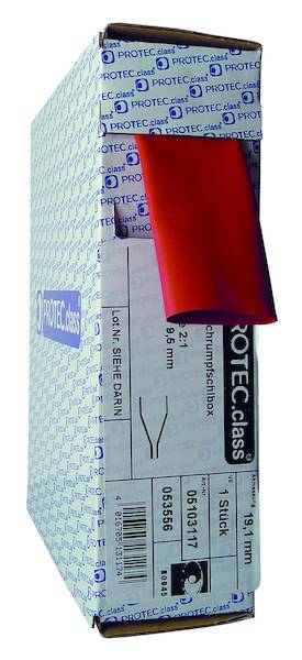 PSB-RT191 Schrumpfschlbox 19,1mm rot 5m