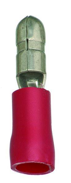 RSI 0,5-1,0/4mm Rundstecker rot isol.