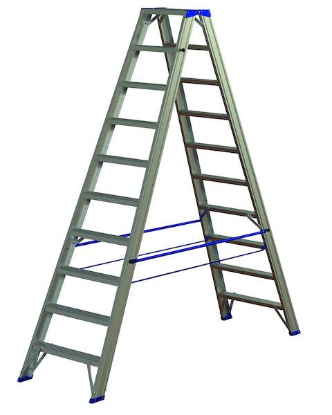 PASSL210 Alu-Stufenstehleiter 2 x 10