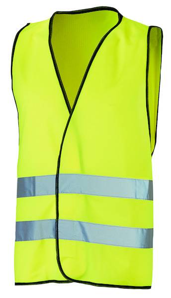PWWG Warnweste gelb mit Reflexstreifen