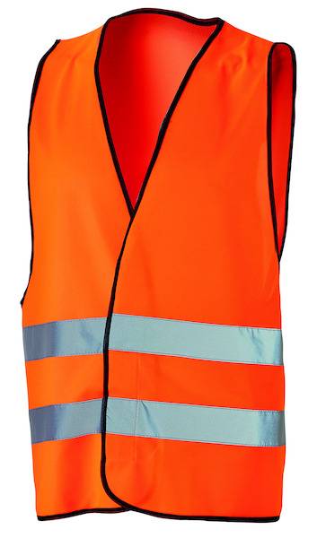 PWWO Warnweste orange mit Reflexstreifen