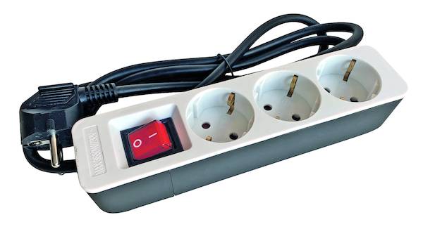 PTSDS3wsgr Tischsteckdose 3f m. Schalter