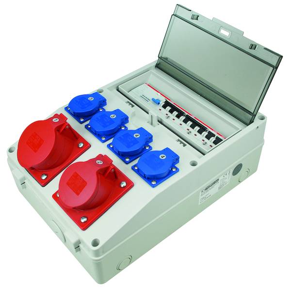 PWV4u2 4f-2f m. Sicherung Wandverteiler