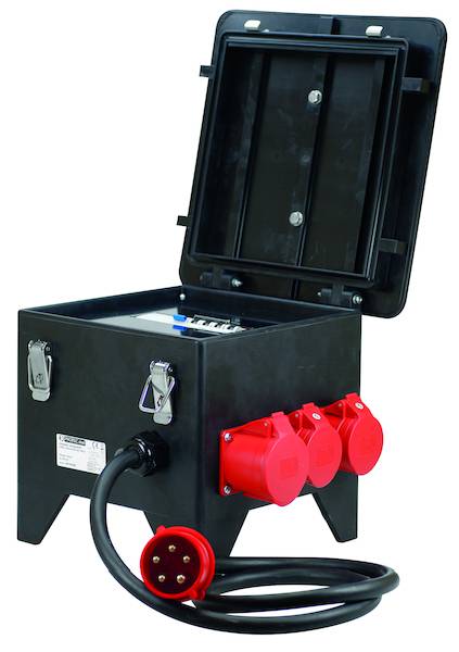 PROTEC.class Verteiler PSVV Vollgummi 3xCEE 2-Steckdosen 2m