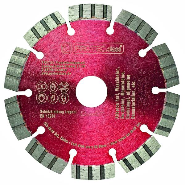 PROTEC.class Diamanttrennscheibe PDT180 Turbo